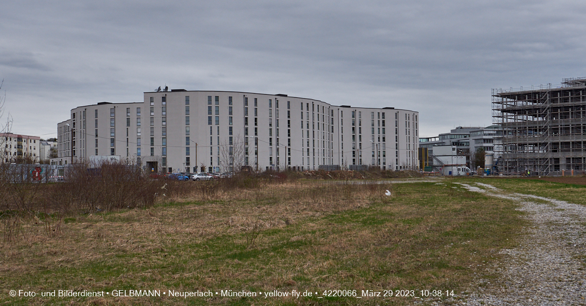 29.03.2023 - Baustelle REVO und Umgebung in Neuperlach